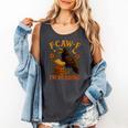 F CAW F Crow I'm Reading Book Lover Fall Comfort Colors Tank Top Pepper