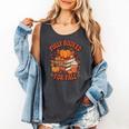 Fully Booked For Fall Books Pumpkin Autumn Thanksgiving Comfort Colors Tank Top Pepper