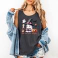 Ghost Reading Book Coquette Bow Halloween Girl Toddler Kid Premium Comfort Colors Tank Top Pepper