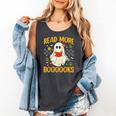 Ghost Reading Books Teacher Student Halloween Read More Book Comfort Colors Tank Top Pepper