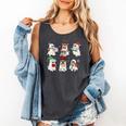 Ghost Santa Elf Squad Read Books Bookish Librarian Christmas Comfort Colors Tank Top Pepper