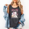 Girl Who Loves Cats And Books Cute Comfort Colors Tank Top Pepper Girl Who Loves Cats And Books Cute Comfort Colors Tank Top Pepper