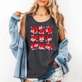 Heart Reading Books Valentine Teacher Boys Girls Book Lover Comfort Colors Tank Top Pepper