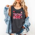 HUGvyn One Loved Teacher Valentine Book Heart Reading Bow Comfort Colors Tank Top Pepper HUGvyn One Loved Teacher Valentine Book Heart Reading Bow Comfort Colors Tank Top Pepper