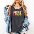 Librarian Let's All Go To The Library Cute Groovy Book Lover Comfort Colors Tank Top Pepper