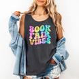 Library Book Fair Vibe Tie Dye School Reading Nostalgic Comfort Colors Tank Top Pepper