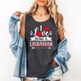 I Love Being A Librarian Library Book Valentine's Day Comfort Colors Tank Top Pepper I Love Being A Librarian Library Book Valentine's Day Comfort Colors Tank Top Pepper