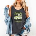 Matcha Green Tea Latte Drink Matcha Read Books Be Happy Comfort Colors Tank Top Pepper