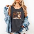 If You Need Me Owl Be Reading Book Lover Students Comfort Colors Tank Top Pepper