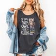 If You Need Me Owl Be Reading Cute Owl Book Lover Comfort Colors Tank Top Pepper