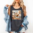 Owl Learning To Cook With Cookbook Chef Apron Stove Cooking Comfort Colors Tank Top Pepper