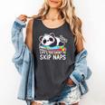 Panda Napping On Books Life’s Too Short To Skip Naps Comfort Colors Tank Top Pepper