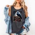 Raven On A Stack Of Books Wisdom Of Odin Comfort Colors Tank Top Pepper