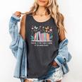 There Is No Such Thing As Too Many Books Reading Teacher Comfort Colors Tank Top Pepper
