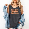 Read Books Lift Weights Fight Fascists Retro Reading Comfort Colors Tank Top Pepper