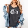 Read Your Heart Out Valentine Reading Books Teachers Kids Comfort Colors Tank Top Pepper