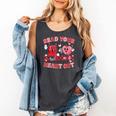 Read Your Heart Out Valentine Teacher Book Lover Comfort Colors Tank Top Pepper