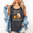 Read S'More Books Campfire Reading Book Lovers Camper Comfort Colors Tank Top Pepper