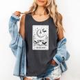 The Reader Tarot Card Bookworm Books Lover Dragon Librarians Comfort Colors Tank Top Pepper