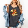 Reading Dragon Book Lover Bookworm Reader Comfort Colors Tank Top Pepper