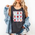 Reading Is My Jam Preppy Stawberry Bookworm Book Lover Nerd Comfort Colors Tank Top Pepper