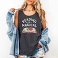 Reading Is Magical Book Lover Bookworm Librarian Library Day Comfort Colors Tank Top Pepper