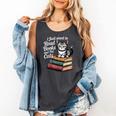 Retro I Just Want To Read Books And Pet Cats Cat For Men Women Kids Comfort Colors Tank Top Pepper