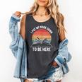 Retro I Put My Book Down To Be Here For Book Lover Comfort Colors Tank Top Pepper