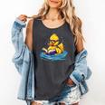 Rubber Duck Reading Book Swim Rubber Duckling Rubber Duckie Comfort Colors Tank Top Pepper