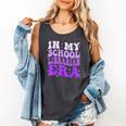 In My School Librarian Era Groovy Back To School Book Lover Comfort Colors Tank Top Pepper