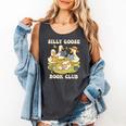 Silly-Goose Book Club Goose And Book Lovers Comfort Colors Tank Top Pepper Silly-Goose Book Club Goose And Book Lovers Comfort Colors Tank Top Pepper