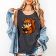 Squirrel Reading Book Lover Comfort Colors Tank Top Pepper