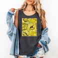 Varsity-Gold Yellow Comic Book University Varsity-Gold Comfort Colors Tank Top Pepper