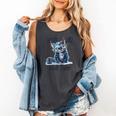 We'Re All Mad Here Cheshire Cat Alice Wonderland Book Kids Comfort Colors Tank Top Pepper
