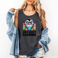 Wild About Reading Book Lover Penguin Comfort Colors Tank Top Pepper