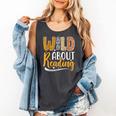 Wild About Reading Lover Bookworm Library Teacher Zoo Animal Comfort Colors Tank Top Pepper