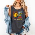 Women's Girls Softball Play Like A Girl Comic Book Pop Art Comfort Colors Tank Top Pepper Women's Girls Softball Play Like A Girl Comic Book Pop Art Comfort Colors Tank Top Pepper