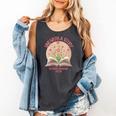 Women's Unearth a Story 2026 Summer Reading Program Flowers Book Comfort Colors Tank Top Pepper Women's Unearth a Story 2026 Summer Reading Program Flowers Book Comfort Colors Tank Top Pepper