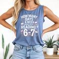 67 For Reading With Books Comfort Colors Tank Top Blue Jean