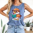 Adorable Book Lover Mallard Duck With Reading Glasses Cute Comfort Colors Tank Top Blue Jean Adorable Book Lover Mallard Duck With Reading Glasses Cute Comfort Colors Tank Top Blue Jean