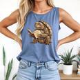 Alligator Snapping Turtle Reading A Book Comfort Colors Tank Top Blue Jean