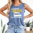 Awesome Bookmobile Driver What's Your Superpower Book Wagon Comfort Colors Tank Top Blue Jean