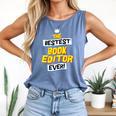 Best Book Editor Job Occupation Premium Tri-Blend Comfort Colors Tank Top Blue Jean Best Book Editor Job Occupation Premium Tri-Blend Comfort Colors Tank Top Blue Jean