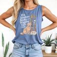 Book And Dog Lover Bookworm Reader Book Lover Comfort Colors Tank Top Blue Jean