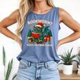 Book Dragon Christmas Reading For Fantasy Lovers Comfort Colors Tank Top Blue Jean