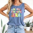 In My Book Keeper Era Librarian School Comfort Colors Tank Top Blue Jean