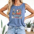 Book Lovers Winter Sleighing Through Stories Tee Premium Tri-Blend Comfort Colors Tank Top Blue Jean