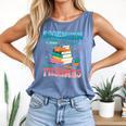 Book Reader Librarian Bookworm In Pajamas Book And Pajama Comfort Colors Tank Top Blue Jean