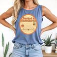 Booked & Unbothered Book Lover Tee Comfort Colors Tank Top Blue Jean
