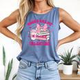 All Booked For Valentines Book Reading Coquette Bow Comfort Colors Tank Top Blue Jean